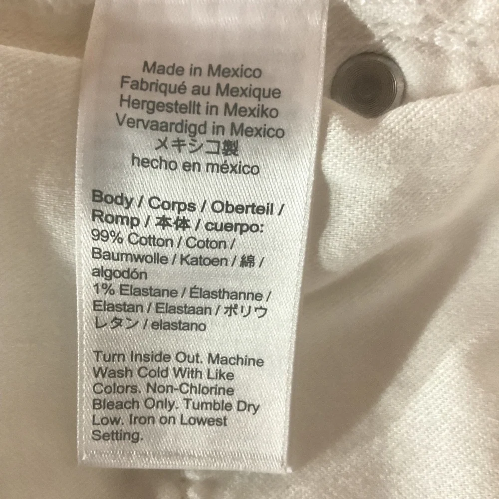J. Crew Women's Skinny High Rise Stylish Trendy Flared Leg Pants White Sz 30 NWT